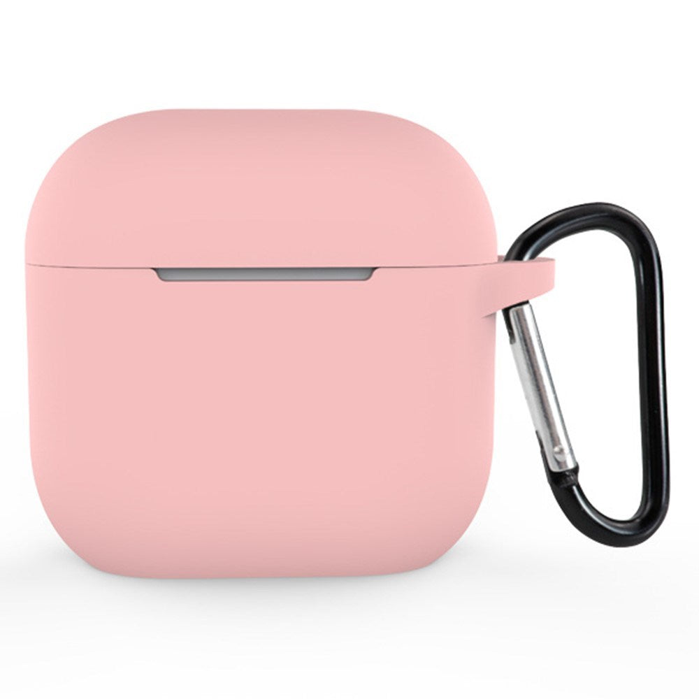 Apple AirPods (4. Gen.) Silikone Cover - Karabinhage - Lyserød