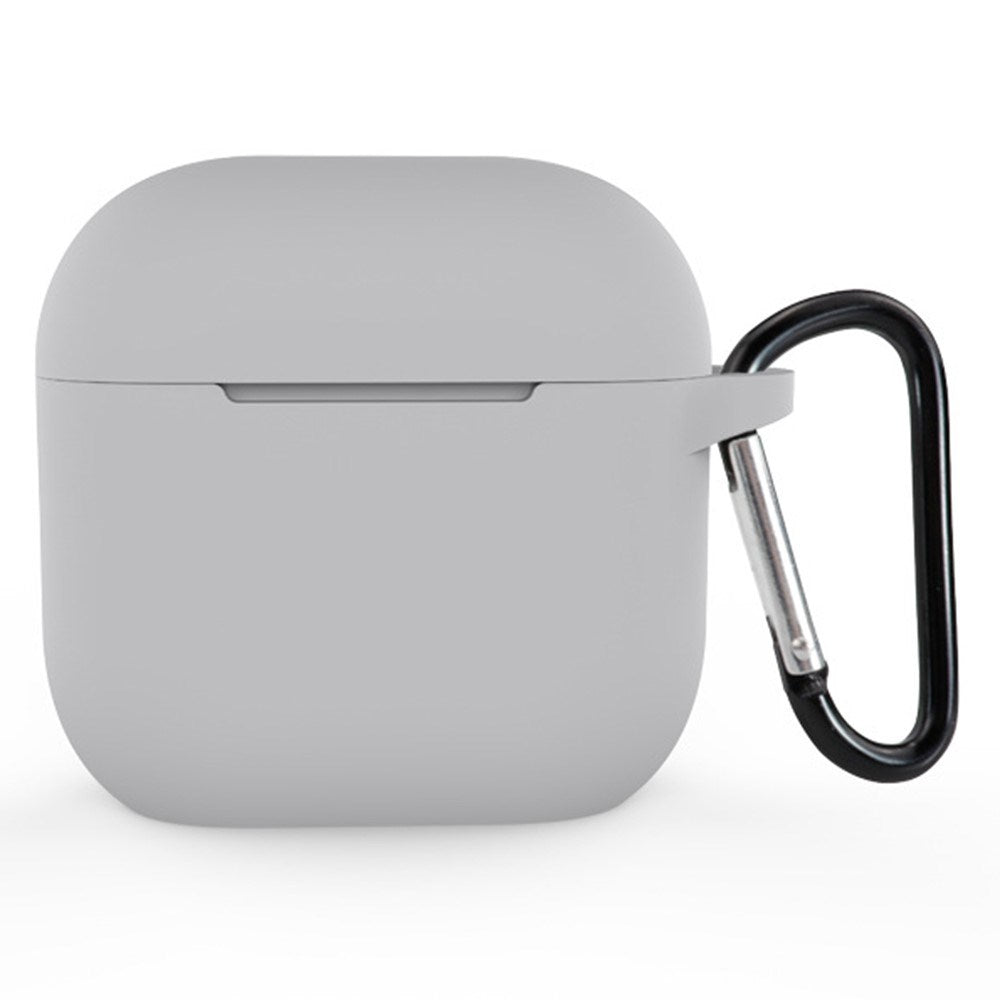 Apple AirPods (4. Gen.) Silikone Cover - Karabinhage - Grå