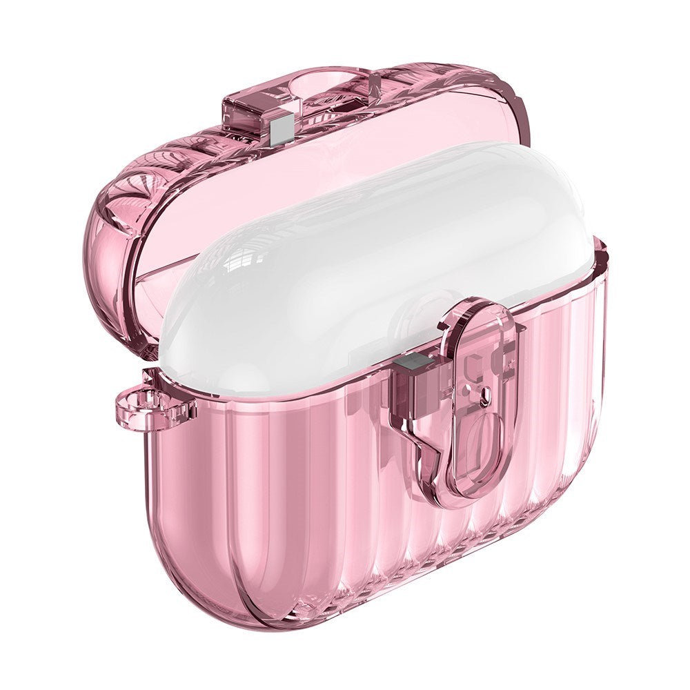Apple AirPods Pro (3. gen.) Plast Cover - Gennemsigtig / Lyserød