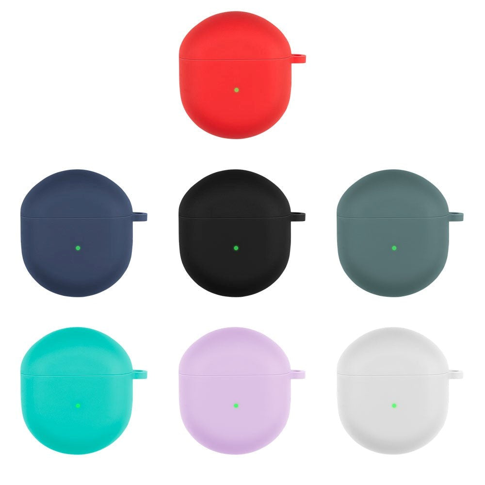 OnePlus Buds Cover Silikone med Karabinhage - Blå