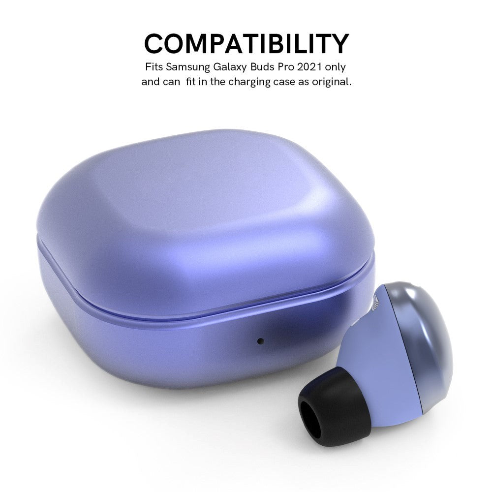 EarBuds Covers til Samsung Galaxy Buds Pro / Buds2 Pro i Memory Foam - Sort - Str. S