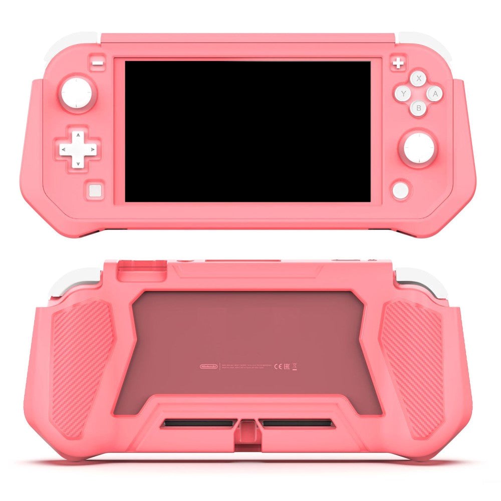 360° Plastik Cover til Nintendo Switch Lite m. Skærmbeskyttelse - Pink