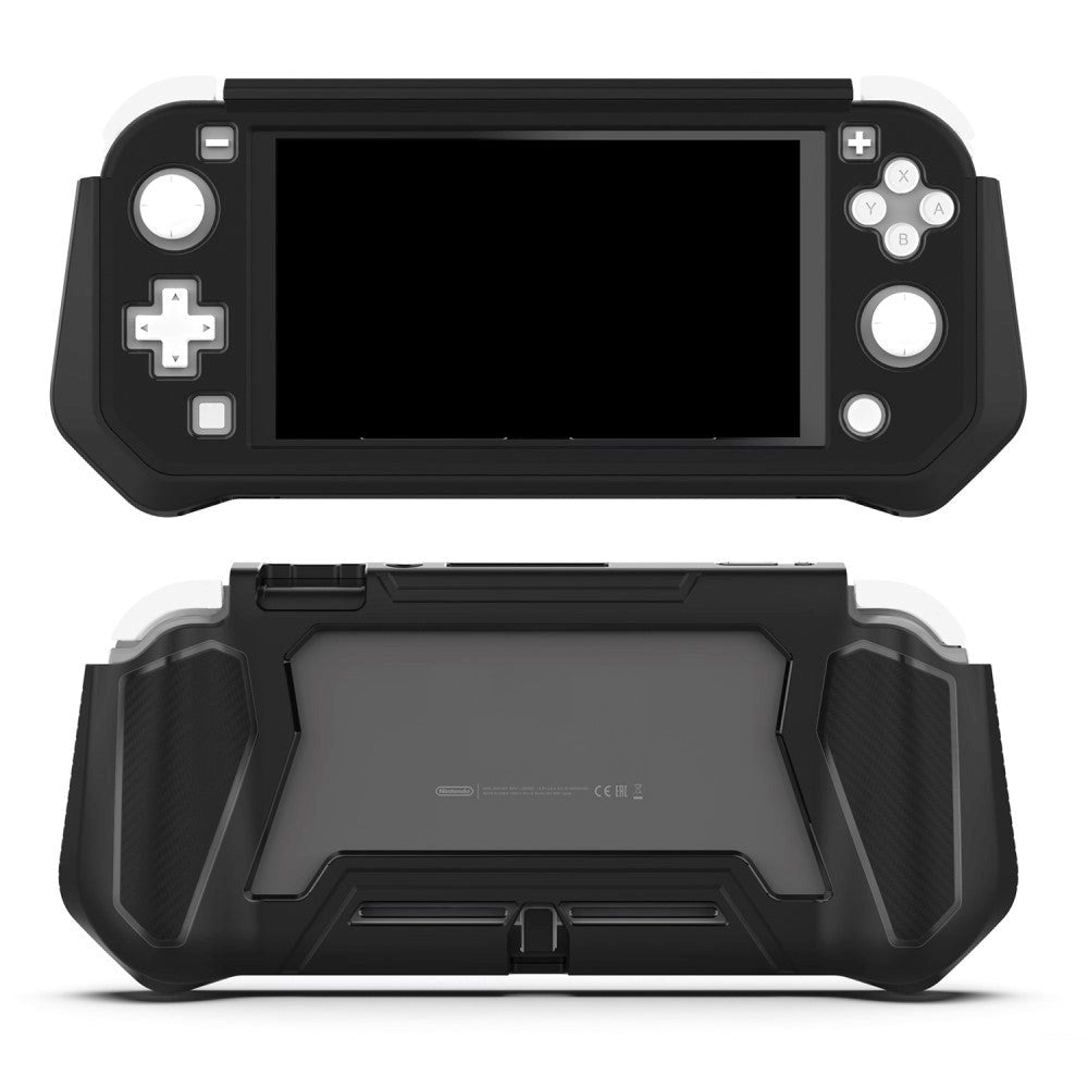 360° Plastik Cover til Nintendo Switch Lite m. Skærmbeskyttelse - Sort