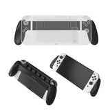 Nintendo Switch OLED Plastik Controller m. Håndtag - Sort