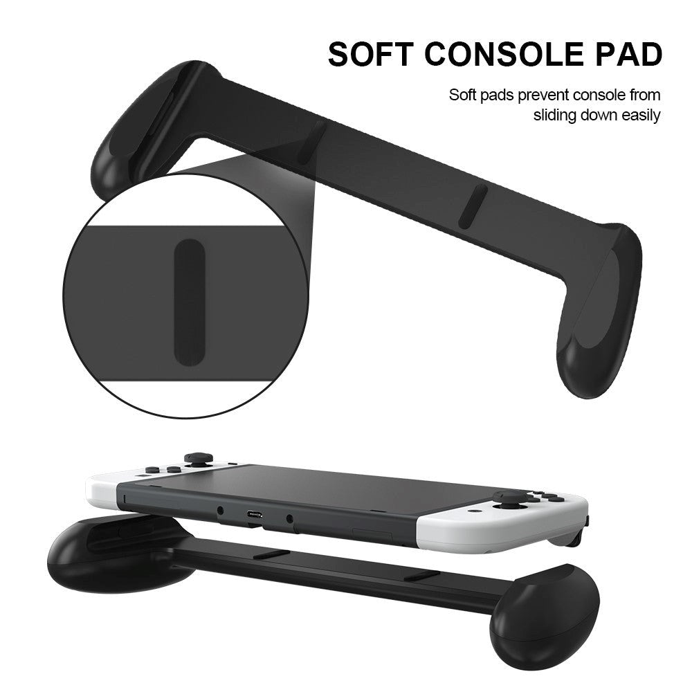 Nintendo Switch OLED Plastik Controller m. Håndtag - Sort