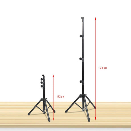 Tripod Tablet Stander I Metal m. 360° Rotation & Taske - Sort