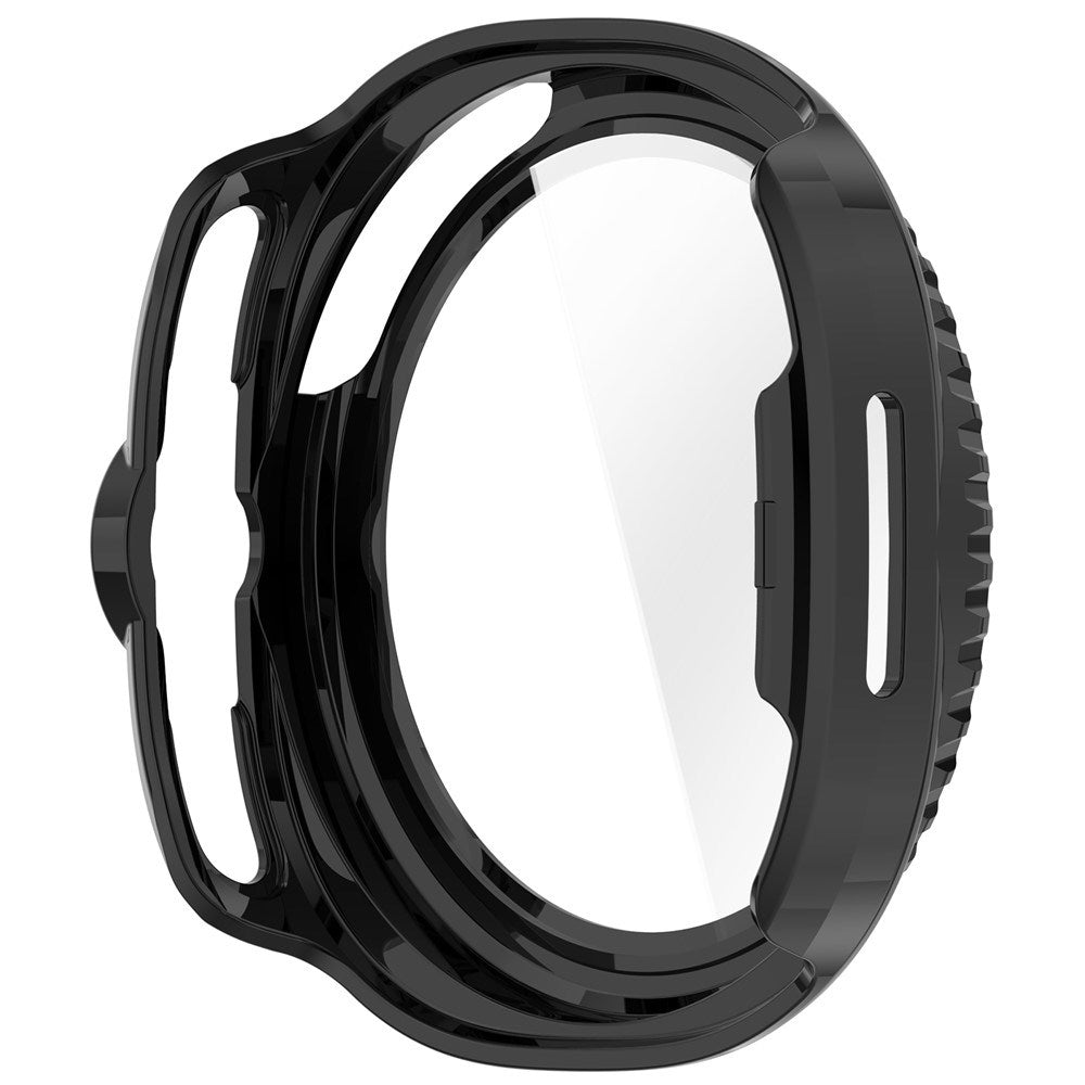 Samsung Galaxy Watch 8 Classic (46mm) Plast Cover - Indbygget Skærmbeskyttelsesglas - Sort