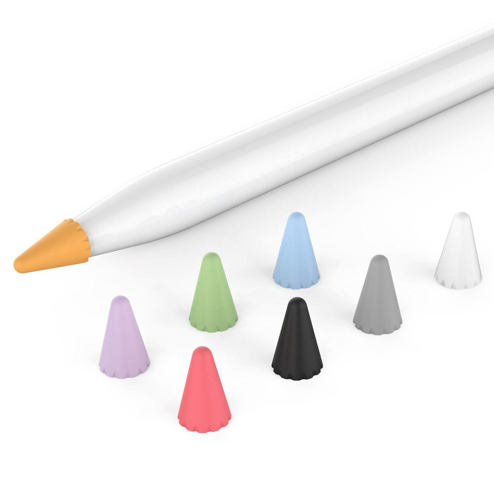 Apple Pencil 1 & 2. Gen Pen Nip Cover med 8 Stk. i Flere Farver