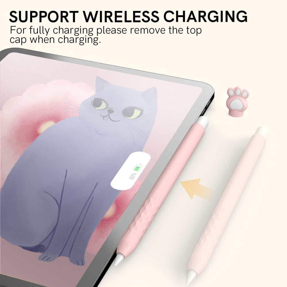 Apple Pencil 2 Gen. Fleksibelt & Blødt Silikone Cover m. Motiv - Pote