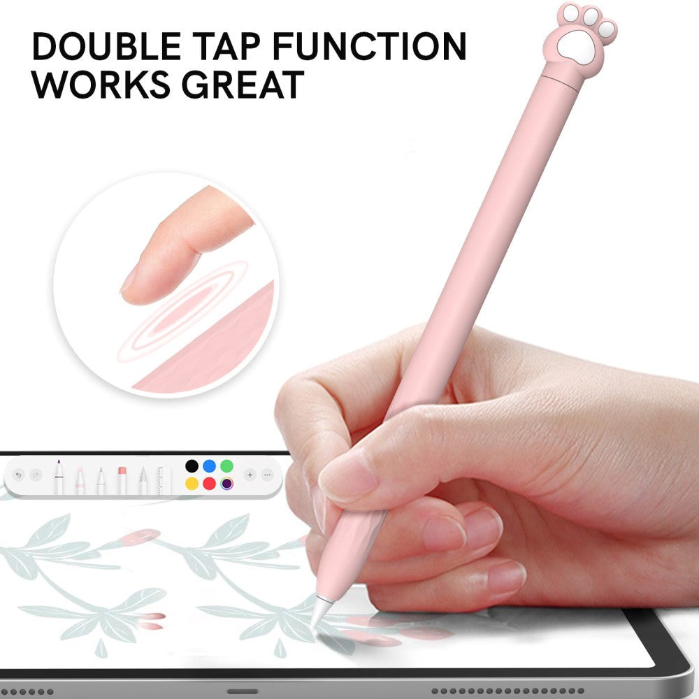 Apple Pencil 2 Gen. Fleksibelt & Blødt Silikone Cover m. Motiv - Pote