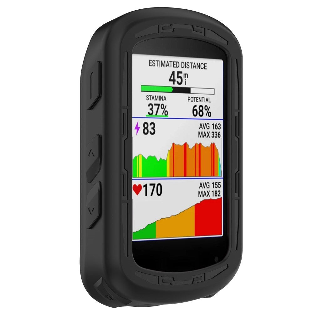 Garmin Edge 840 / 540 Blødt Silikone Cykel Computer Cover - Sort