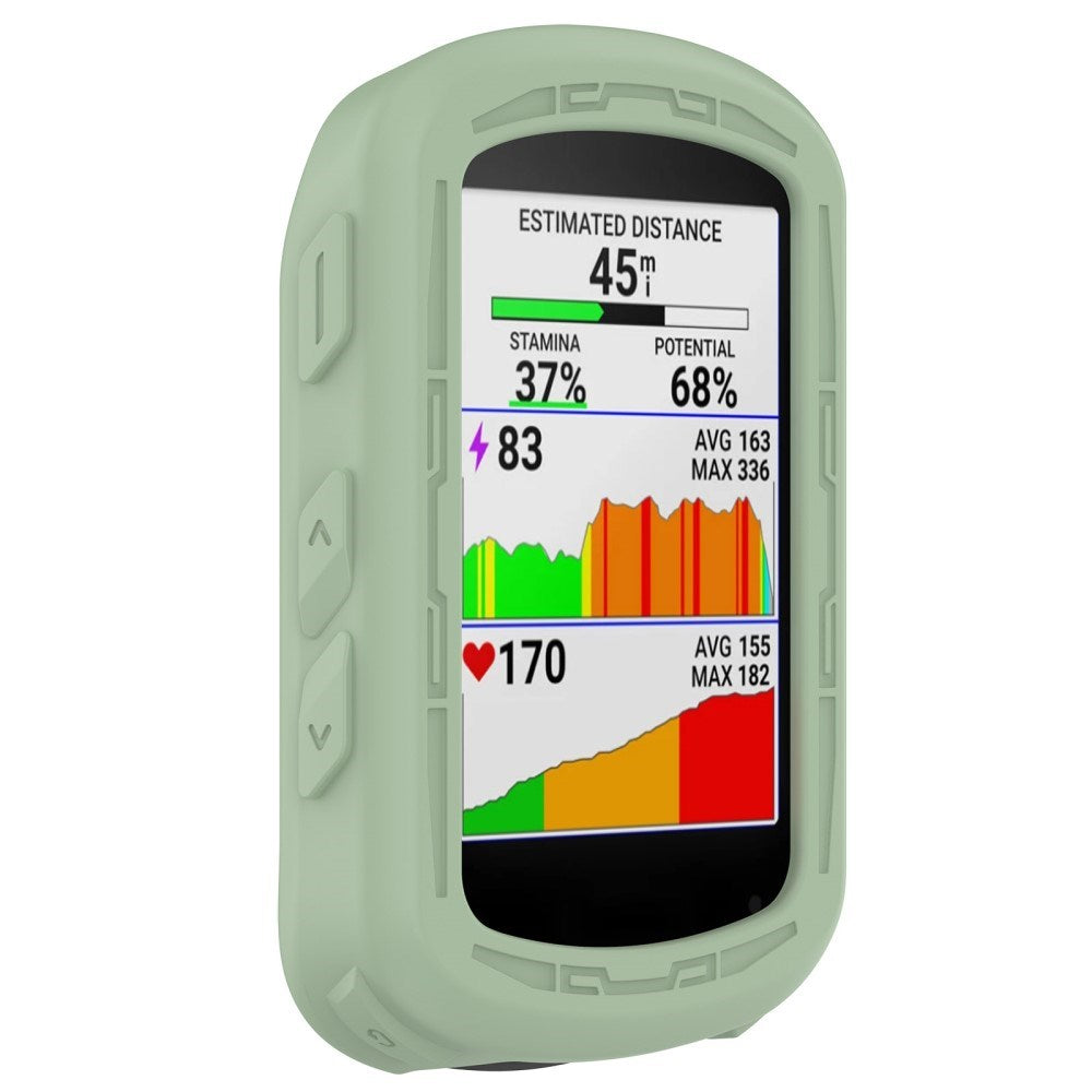 Garmin Edge 840 / 540 Blødt Silikone Cykel Computer Cover - Grøn
