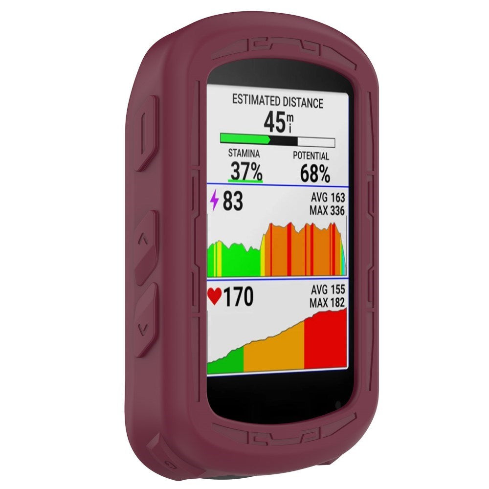 Garmin Edge 840 / 540 Blødt Silikone Cykel Computer Cover - Rød