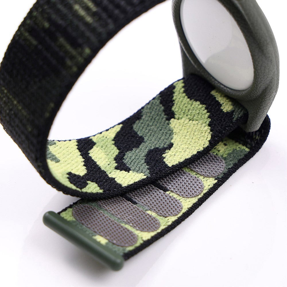 AirTag 1. & 2. Gen. Nylon Børnerem - Regnbue - Rød