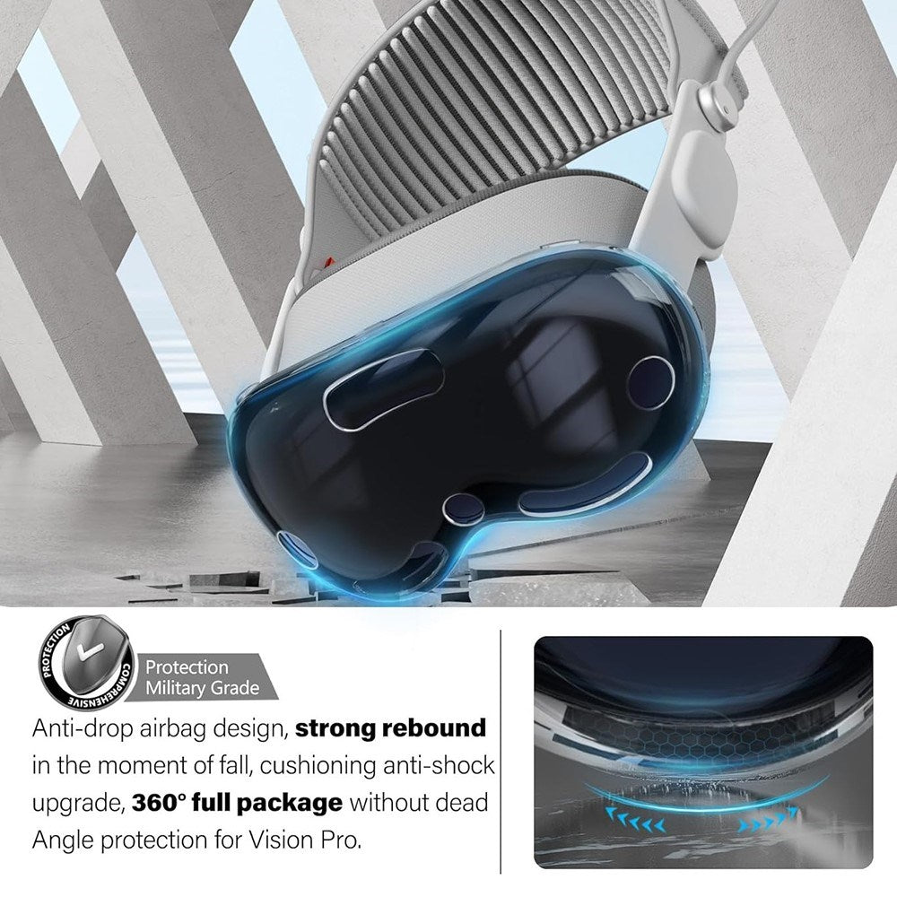 Apple Vision Pro TPU Plastik Cover – Gennemsigtig