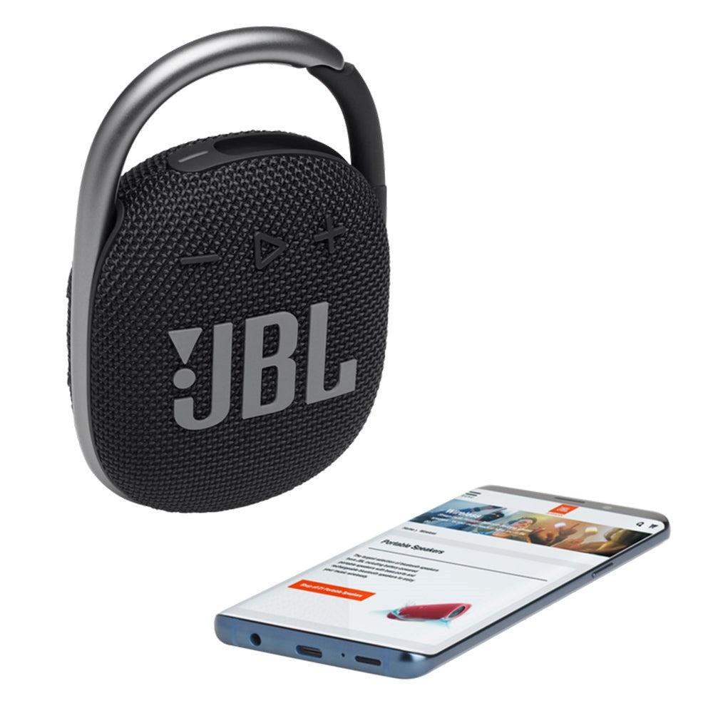 JBL CLIP 4 Bluetooth Højtaler Støv- og Vandtæt m. Karabinhage - Sort