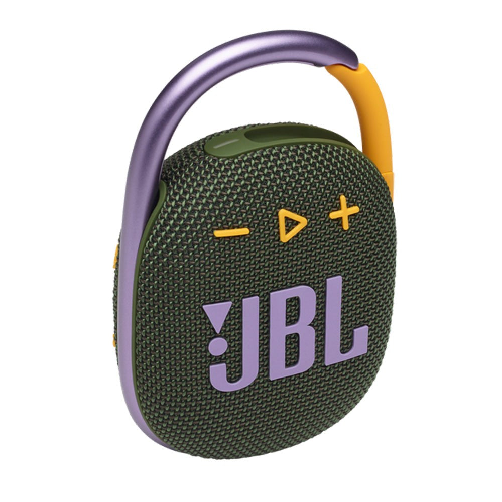 JBL CLIP 4 Bluetooth Højtaler Støv- og Vandtæt m. Karabinhage - Grøn