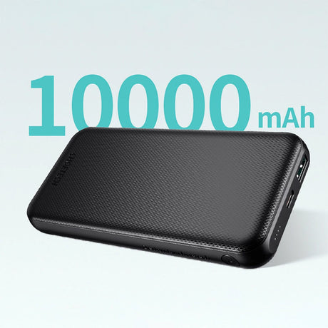 Choetch Powerbank 20W med USB-A / USB-C (PD) 10.000 mAh - Sort