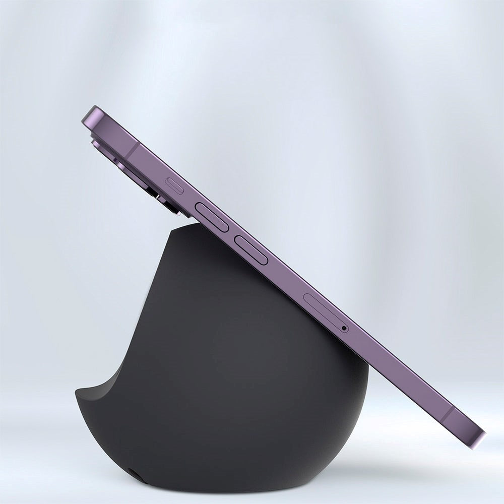Choetech Silikone Mobilholder til Magnetisk Trådløs Opladning - Sort