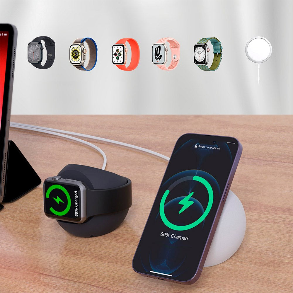 Choetech Silikone Mobilholder til Magnetisk Trådløs Opladning - Sort
