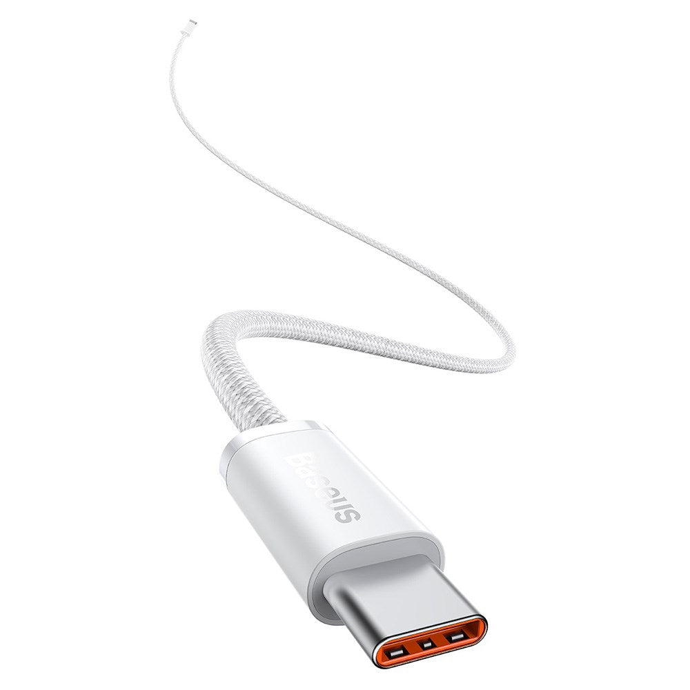 Baseus USB-C til USB-C Kabel 100W - Power Delivery - 1 Meter - Hvid