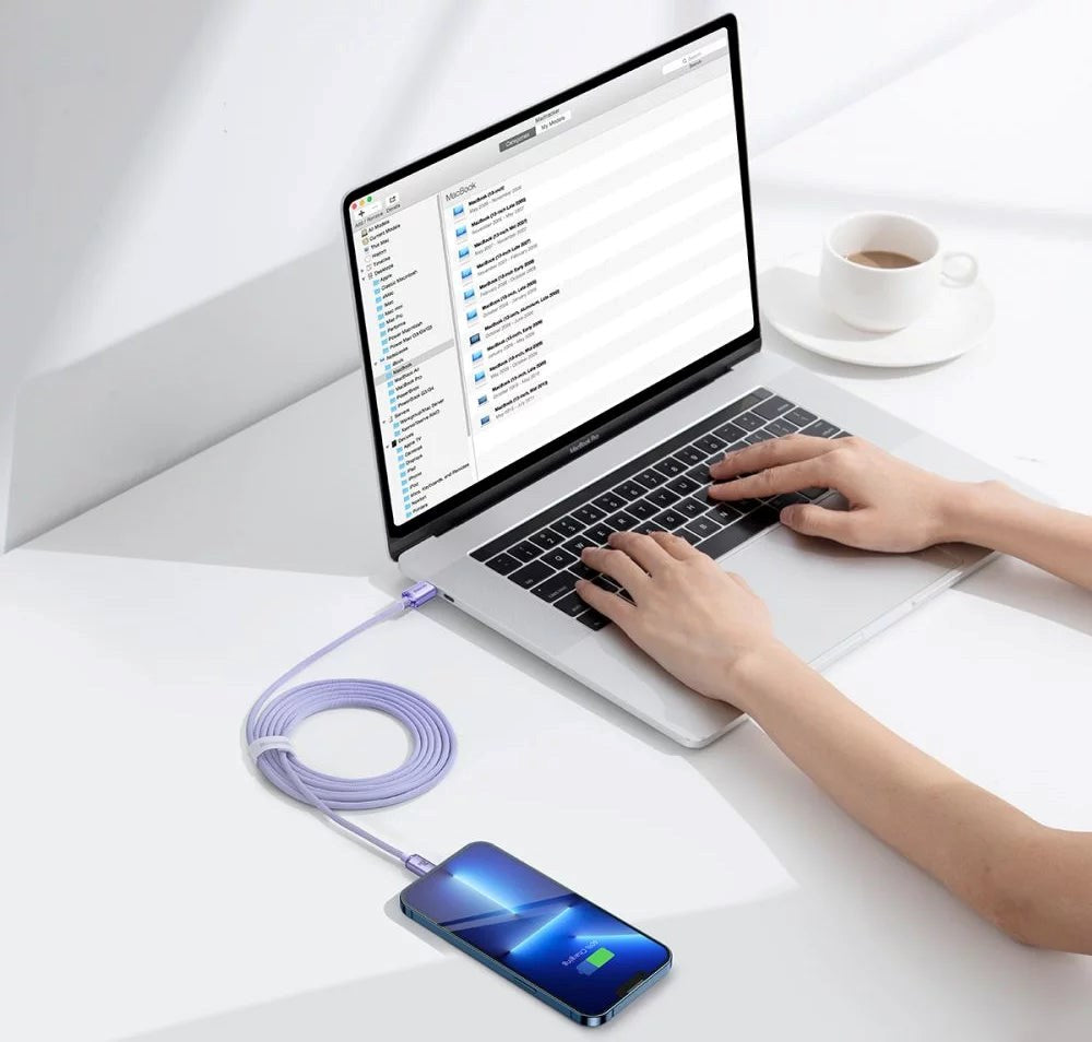 Baseus Cafule Kabel 20W USB-C til Lightning 2m - Lilla