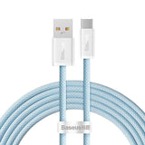 Baseus Dynamic Series USB-A til USB-C Kabel 100W - 2 meter - Blå