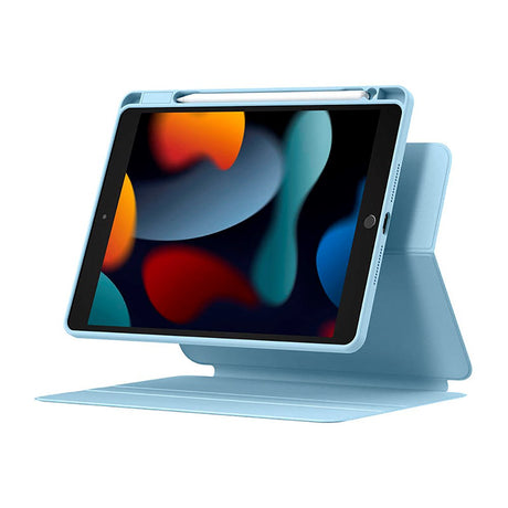 iPad 10.2" (2021 / 2020 / 2019) Baseus Minimalist Series Magnetic Protective Flip Cover - Blå