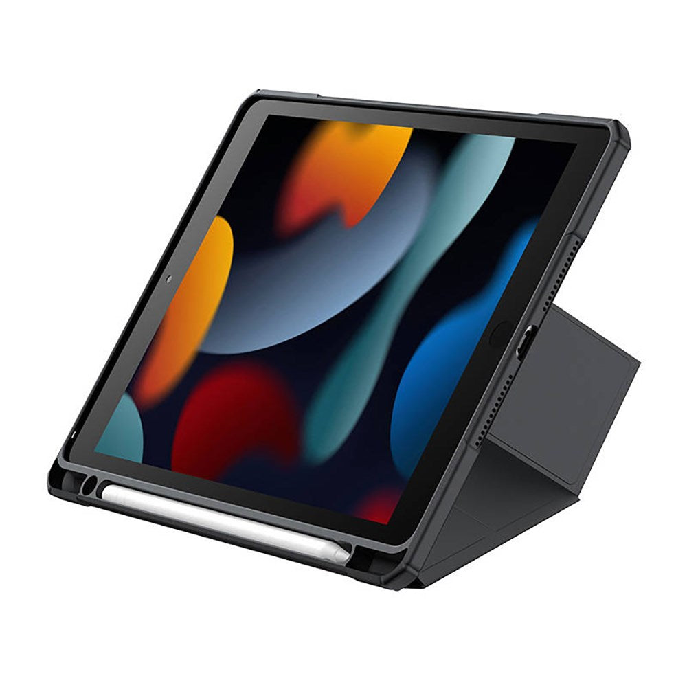 iPad 10.2" (2021 / 2020 / 2019) Baseus Minimalist Series Protective Flip Cover - Sort
