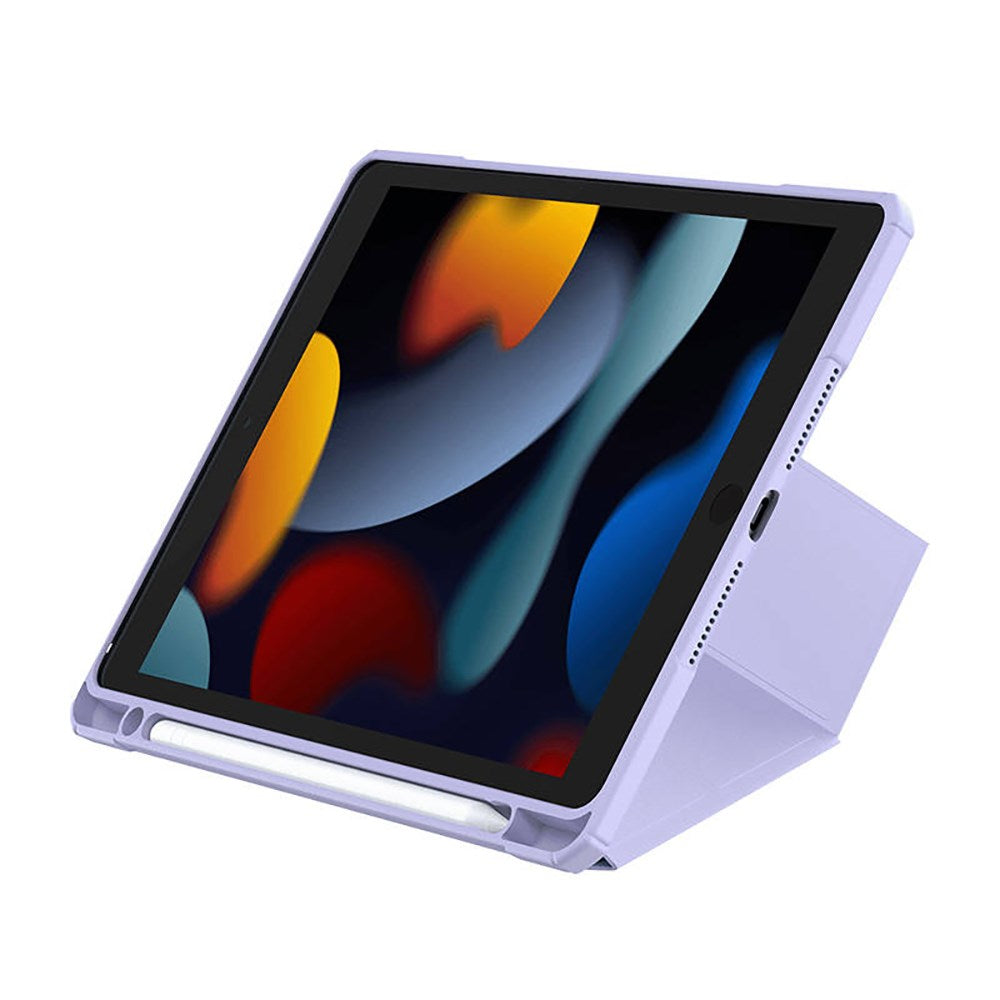 iPad 10.2" (2021 / 2020 / 2019) Baseus Minimalist Series Protective Flip Cover - Lilla