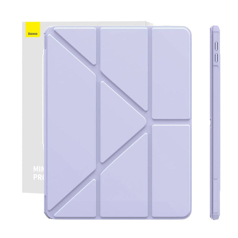 iPad 10.2" (2021 / 2020 / 2019) Baseus Minimalist Series Protective Flip Cover - Lilla