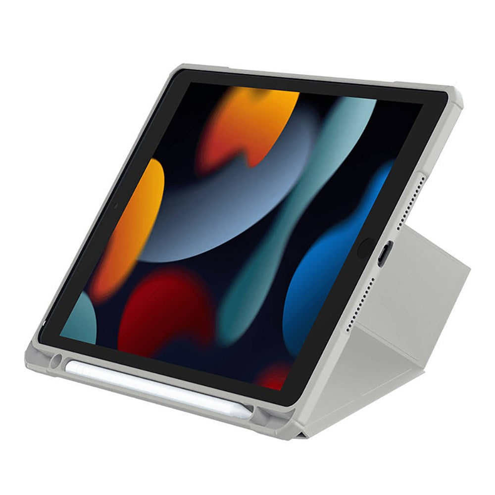 iPad 10.2" (2021 / 2020 / 2019) Baseus Minimalist Series Protective Flip Cover - Grå