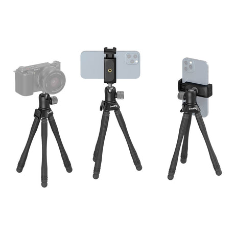 SmallRig 3446 Fleksibel Mini Tripod m. Justerbare Vinkler - Sort