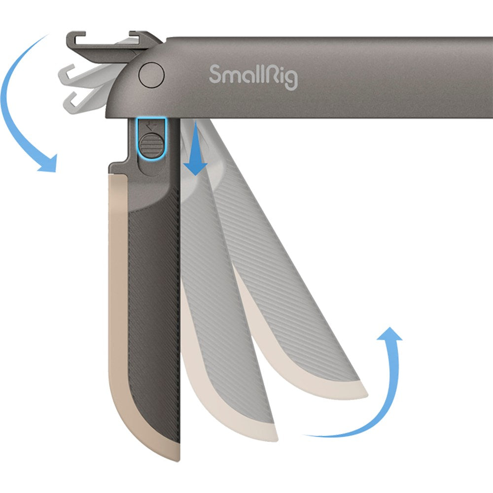 SmallRig 4047 P20 Foldbar Universal Håndholdt Mobil Ramme (65-80 mm) - Grå