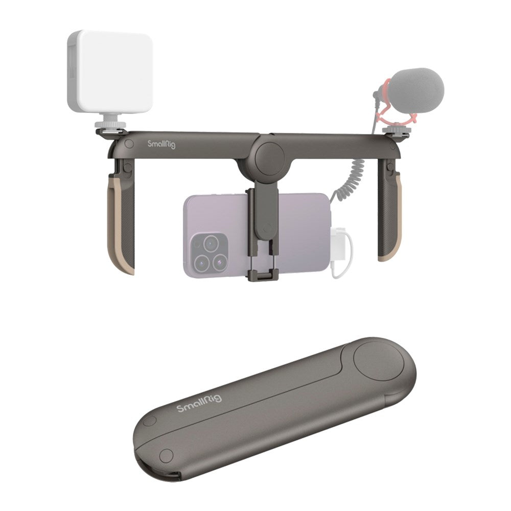 SmallRig 4047 P20 Foldbar Universal Håndholdt Mobil Ramme (65-80 mm) - Grå