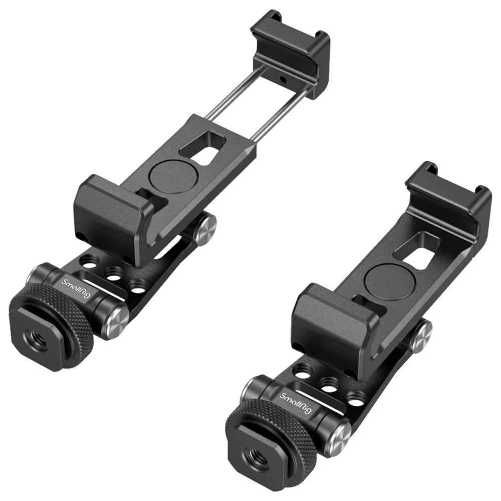 SmallRig 4301 Roterbar Smartphone Holder m. Cold Shoe Mount - Kompatibel m. DJI Gimbals (57-88mm) - Sort