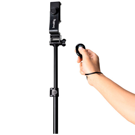 SmallRig 4363 Omvendt Foldbar Streaming Tripod (42-170cm) Encore PT-30 med Trådløs Fjernbetjening - Sort