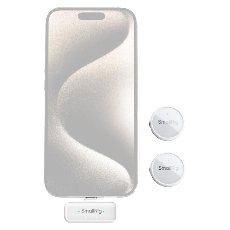 SmallRig 4706 S 60 - Trådløs Mikrofon - USB-C - Hvid