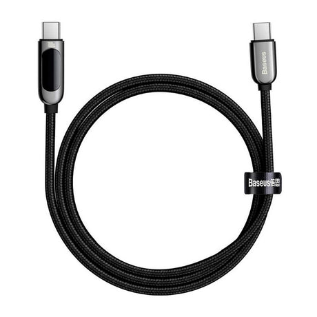 Baseus Display USB-C til USB-C Kabel 100W - 1 Meter - Sort