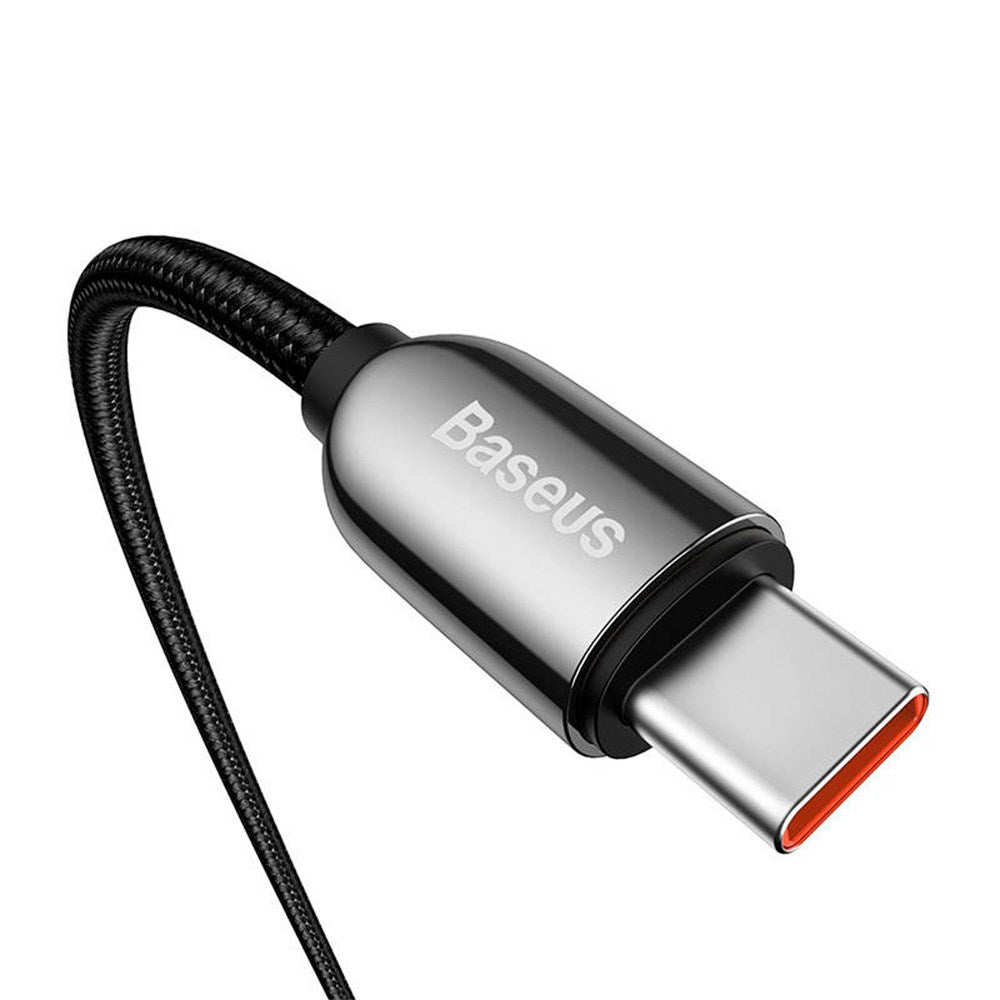 Baseus Display USB-C til USB-C Kabel 100W - 1 Meter - Sort