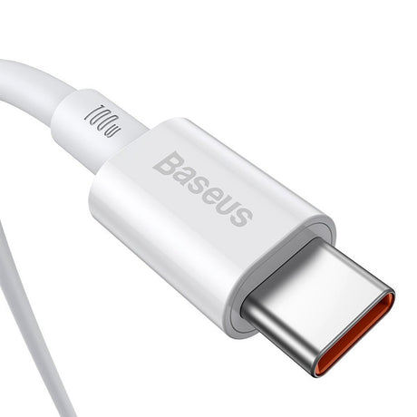 Baseus Superior Series USB-C til USB-C Kabel 100W - 1 Meter - Hvid