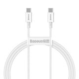 Baseus Superior Series USB-C til USB-C Kabel 100W - 1 Meter - Hvid