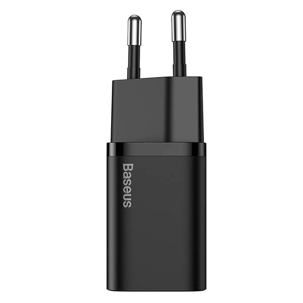 Baseus Super Si 20W Vægoplader med USB-C Quick Charge - Sort