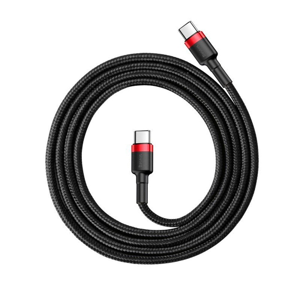 Baseus Cafule USB-C til USB-C Kabel 60W - 2 Meter - Sort / Rød