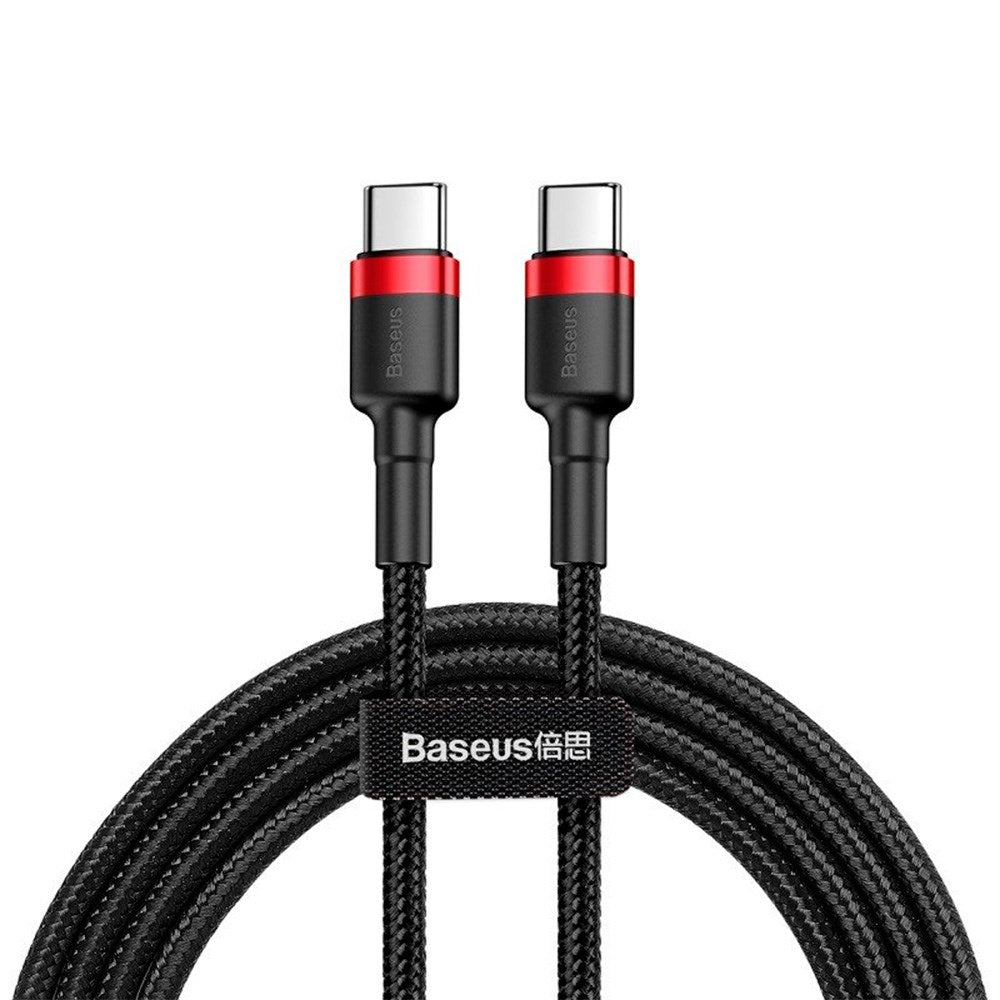 Baseus Cafule USB-C til USB-C Kabel 60W - 2 Meter - Sort / Rød