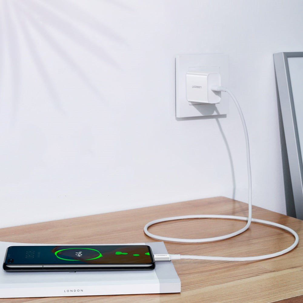 Ugreen PD 2m USB-C til USB-C 100W Kabel - Hvid
