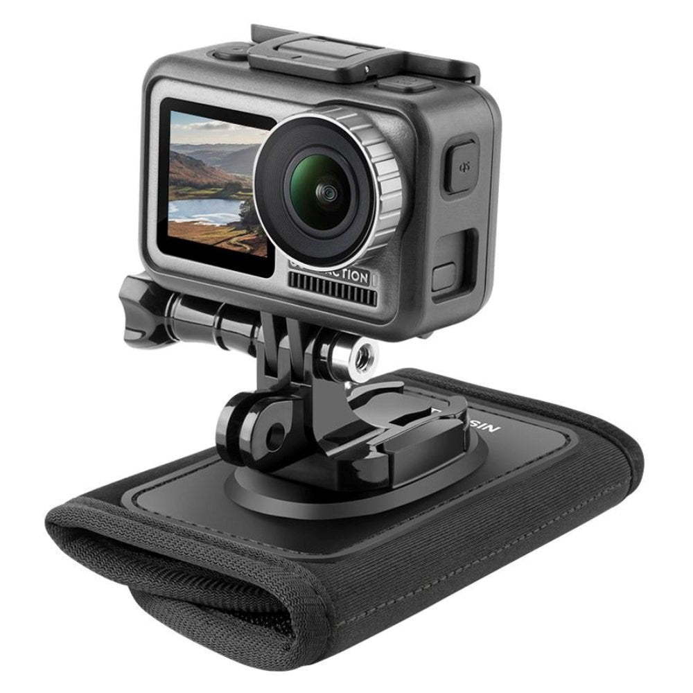 TELESIN Monteringsbeslag til Rygsæk - Action Kamera - Sort