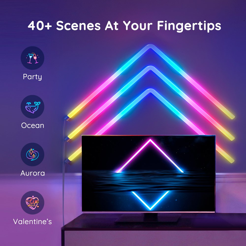 Govee Glide Wall Light Væglampe (6+1) - Hvid