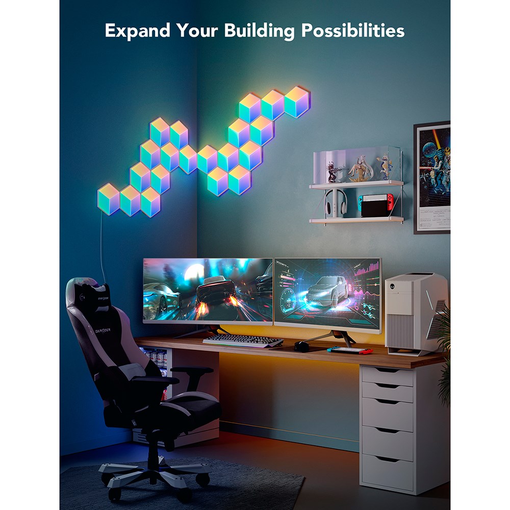 Govee Glide Hexa Pro 3D Light Panels - 10 stk. - Hvid