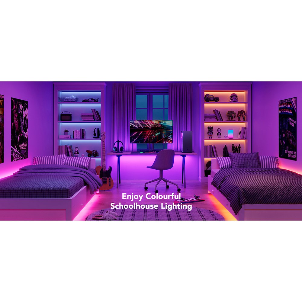 Govee RGB Smart Wi-Fi + Bluetooth LED Lysstrimmel - 5m - Hvid